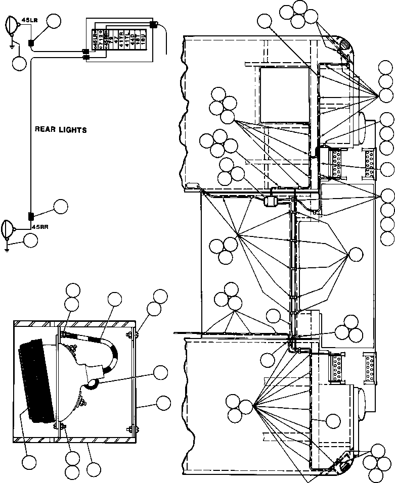 Dump Trucks Komatsu / AFE43-AQ 685E S/N 32261 & 32262 JWANENG(AFE43-AQ) / TURN SIGNAL, CLEARANCE LIGHTS(360 : 35313)