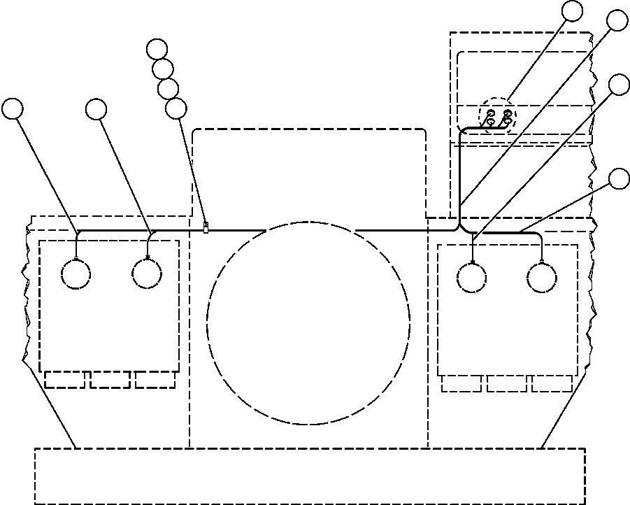 Dump Trucks Komatsu / AFE44-A 510E S/N 31682-3, 31697-9, 31712-8, 31724-5, 31734-5 COAL & ALLIED(AFE44-A) / AIR CLEANER SERVICE INDICATOR PIPING(038 : 13174)