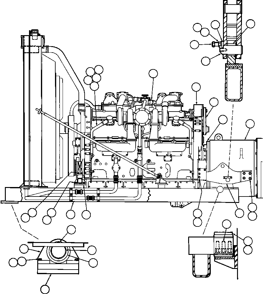Dump Trucks Komatsu / AFE44-A 510E S/N 31682-3, 31697-9, 31712-8, 31724-5, 31734-5 COAL & ALLIED(AFE44-A) / ENGINE MOUNT & MISCELLANEOUS(040 : 25052)