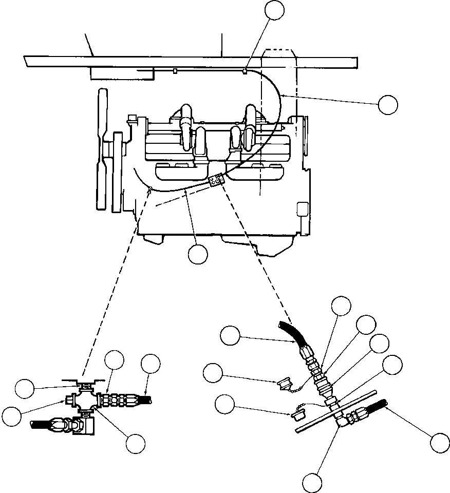 Dump Trucks Komatsu / AFE44-A 510E S/N 31682-3, 31697-9, 31712-8, 31724-5, 31734-5 COAL & ALLIED(AFE44-A) / ENGINE GAUGE PIPING(046 : 25053)