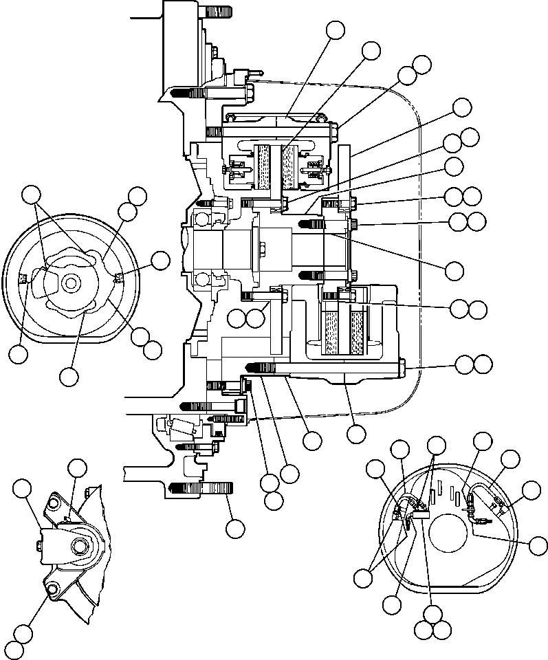 Dump Trucks Komatsu / AFE44-A 510E S/N 31682-3, 31697-9, 31712-8, 31724-5, 31734-5 COAL & ALLIED(AFE44-A) / REAR DISC & PARKING BRAKE INSTL(064 : 25057)