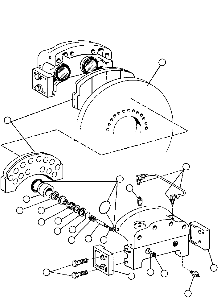 Dump Trucks Komatsu / AFE44-A 510E S/N 31682-3, 31697-9, 31712-8, 31724-5, 31734-5 COAL & ALLIED(AFE44-A) / REAR DISC BRAKE ASSEMBLY (PB7676)(066 : 13664)
