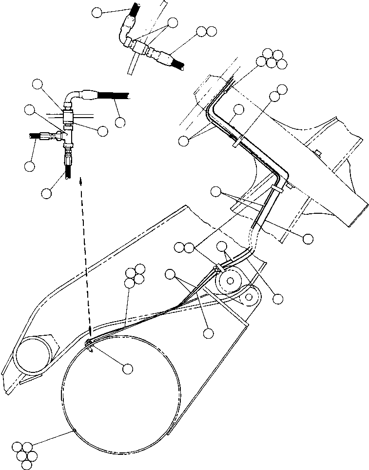 Dump Trucks Komatsu / AFE44-A 510E S/N 31682-3, 31697-9, 31712-8, 31724-5, 31734-5 COAL & ALLIED(AFE44-A) / REAR BRAKE PIPING(070 : 14554)