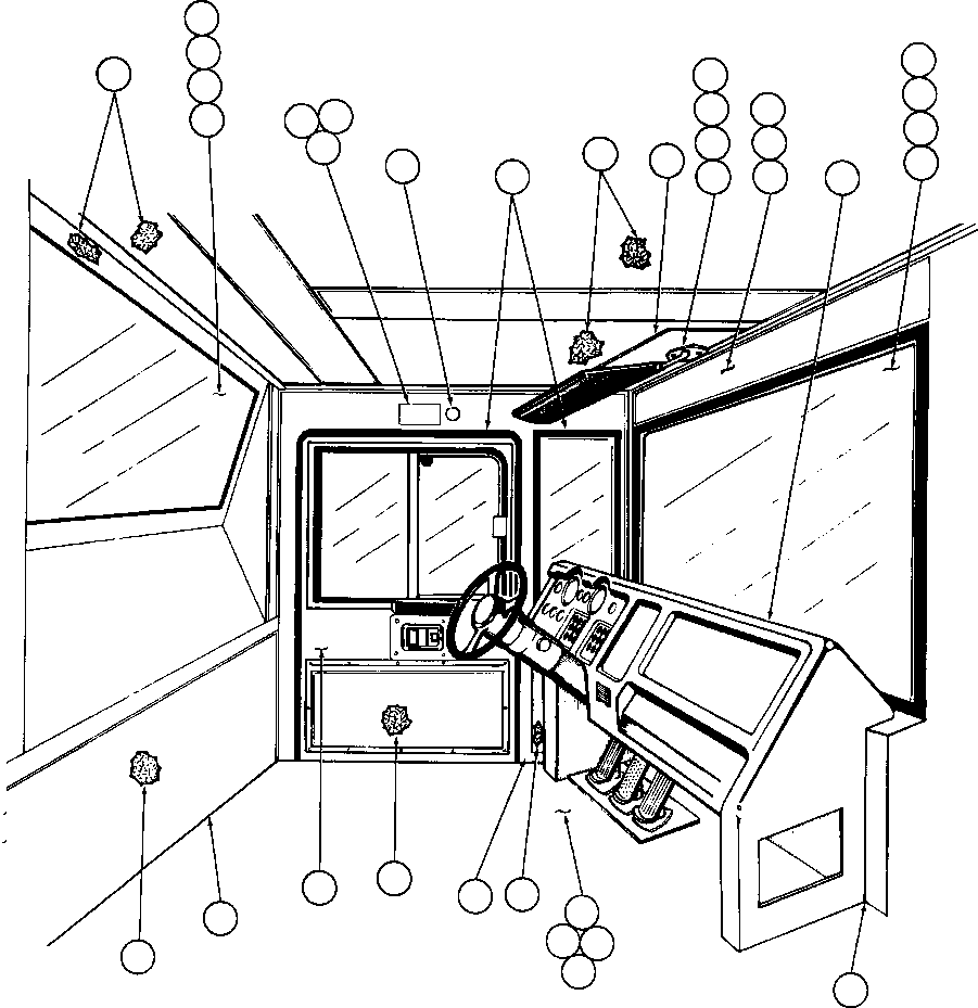 Dump Trucks Komatsu / AFE44-A 510E S/N 31682-3, 31697-9, 31712-8, 31724-5, 31734-5 COAL & ALLIED(AFE44-A) / CAB ASSEMBLY (PB7937)(110 : 25072)