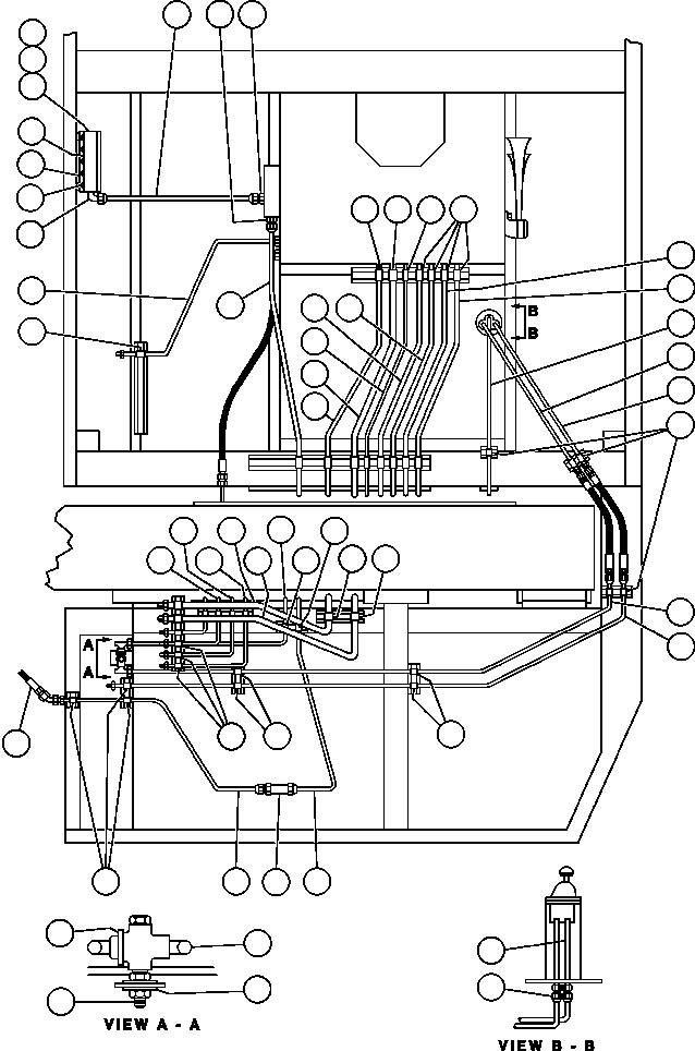 Dump Trucks Komatsu / AFE44-A 510E S/N 31682-3, 31697-9, 31712-8, 31724-5, 31734-5 COAL & ALLIED(AFE44-A) / LEFT DECK PIPING - 2(220 : 25086)