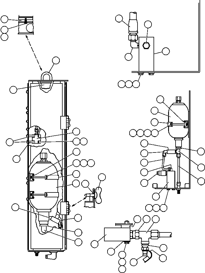 Dump Trucks Komatsu / AFE44-A 510E S/N 31682-3, 31697-9, 31712-8, 31724-5, 31734-5 COAL & ALLIED(AFE44-A) / HYDRAULIC CABINET ASSEMBLY - 2(242 : 35098)