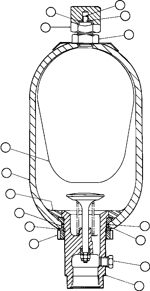 Dump Trucks Komatsu / AFE44-A 510E S/N 31682-3, 31697-9, 31712-8, 31724-5, 31734-5 COAL & ALLIED(AFE44-A) / ACCUMULATOR (VD2414)(252 : 25095)