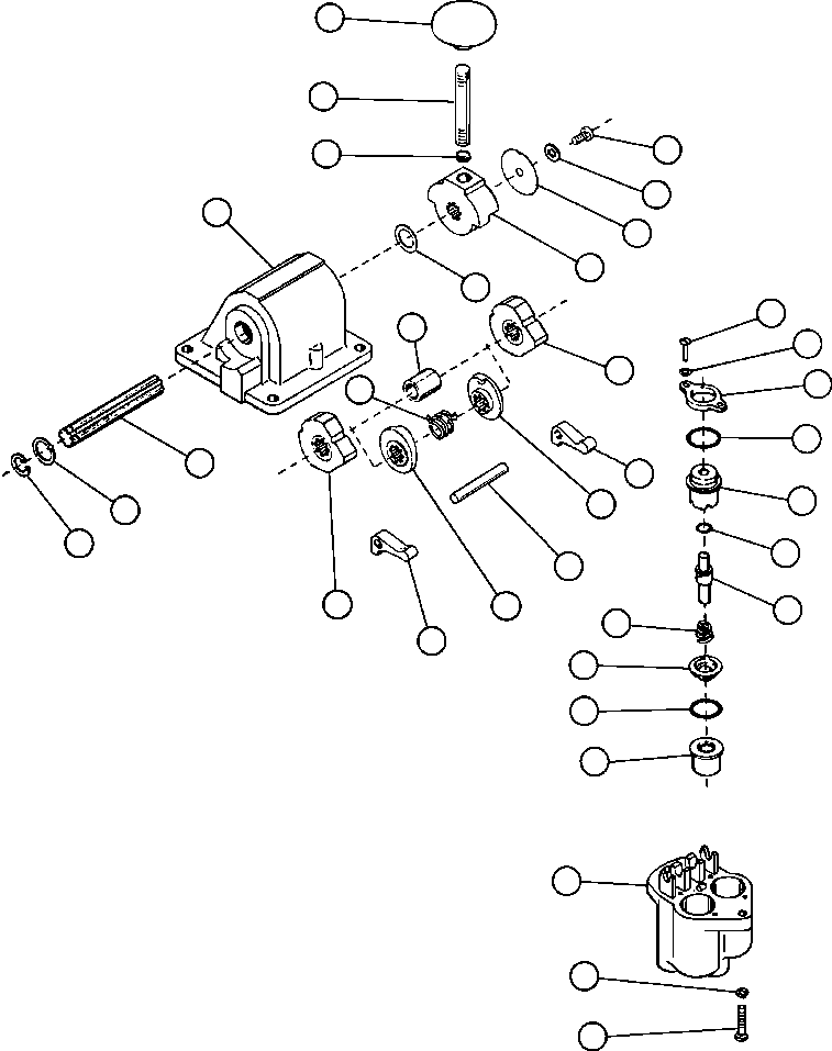 Dump Trucks Komatsu / AFE44-A 510E S/N 31682-3, 31697-9, 31712-8, 31724-5, 31734-5 COAL & ALLIED(AFE44-A) / HOIST CONTROL VALVE ASSM (PB1749)(256 : 8201)