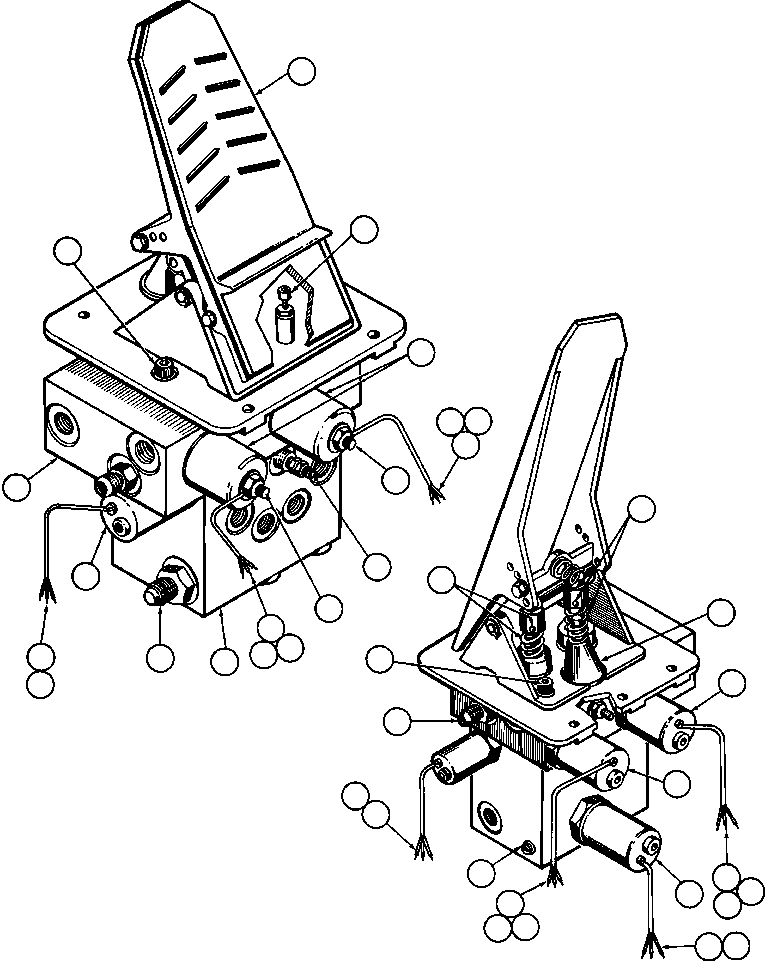Dump Trucks Komatsu / AFE44-A 510E S/N 31682-3, 31697-9, 31712-8, 31724-5, 31734-5 COAL & ALLIED(AFE44-A) / BRAKE TREADLE VALVE ASSM (TZ6781)(258 : 25042)