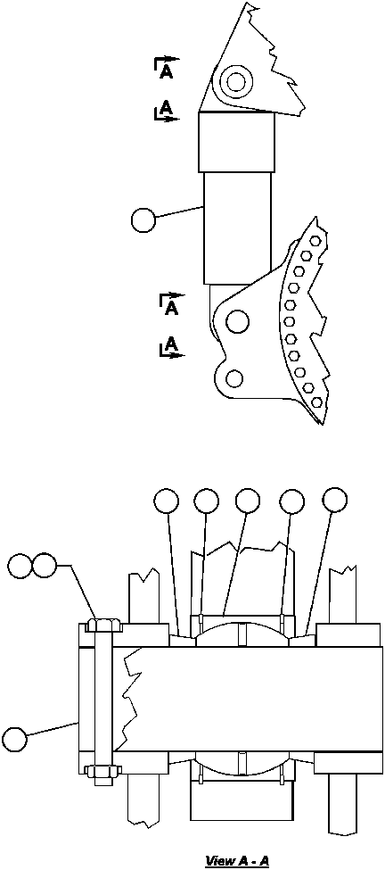 Komatsu parts book diagram for AFE47-AD 730E                SISHEN (A30095 & A30098): REAR SUSPENSION & MOUNTING