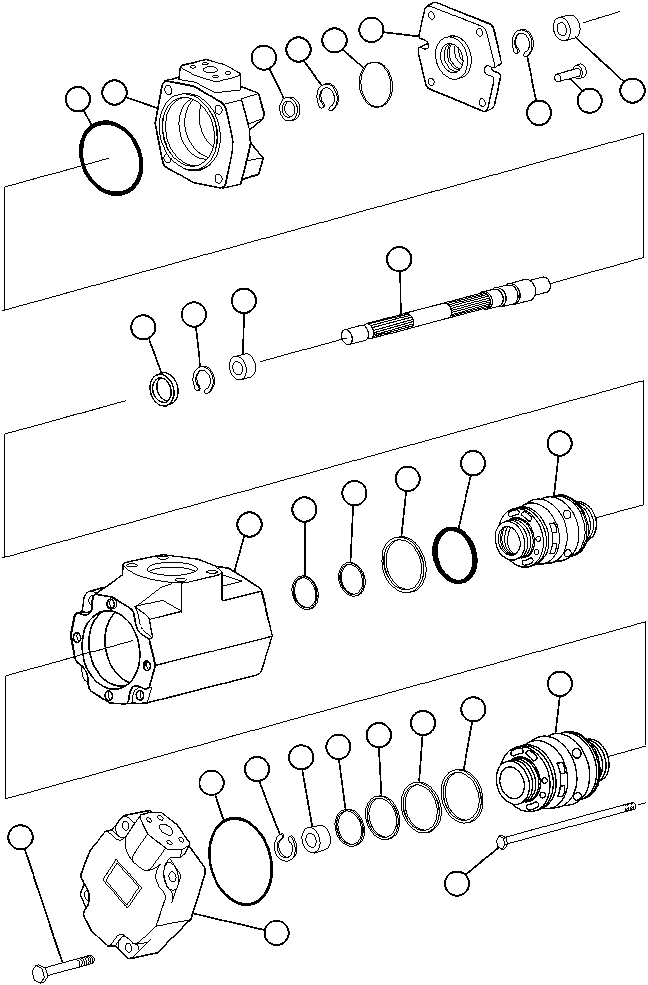 Komatsu parts book diagram for AFE47-AD 730E                SISHEN (A30095 & A30098): DOUBLE VANE/CARTRIDGE PUMP (PC0094)