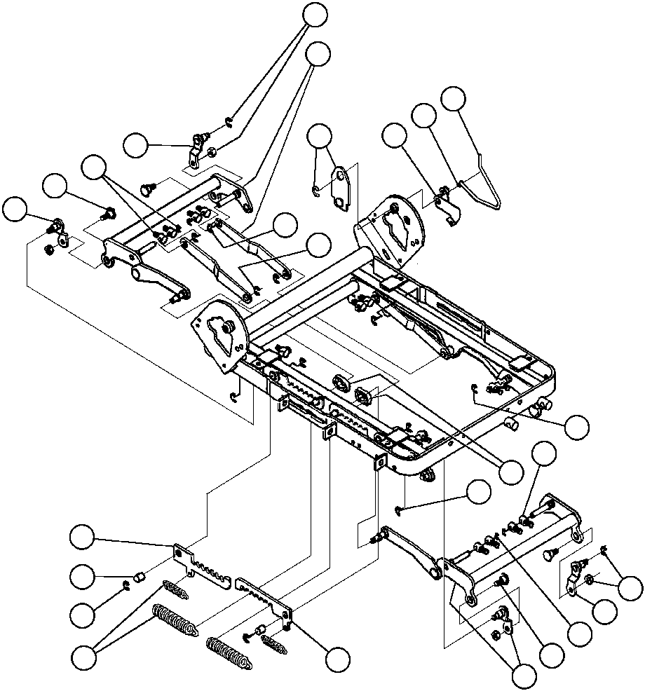 Komatsu parts book diagram for AFE47-AD 730E                SISHEN (A30095 & A30098): OPERATOR'S SEAT ASSEMBLY - 3 (PB9771)