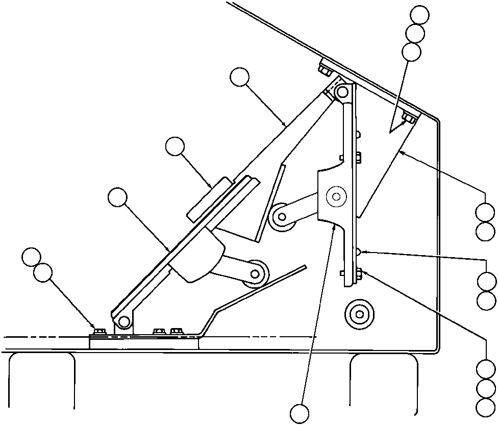 Komatsu parts book diagram for AFE47-AD 730E                SISHEN (A30095 & A30098): THROTTLE & RETARDER INSTALLATION