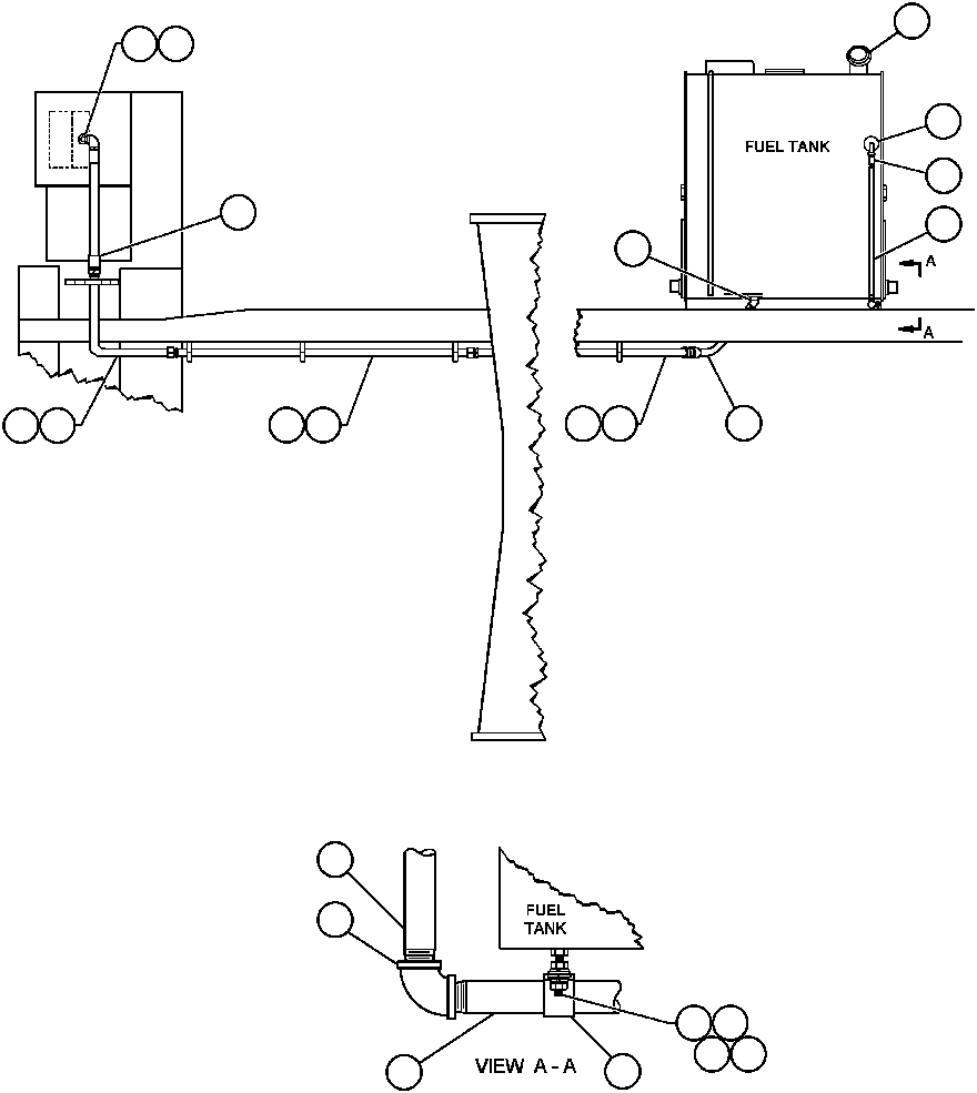 Komatsu parts book diagram for AFE47-AD 730E                SISHEN (A30095 & A30098): PRESSURE FUELING - RIGHT SIDE (EG8259)