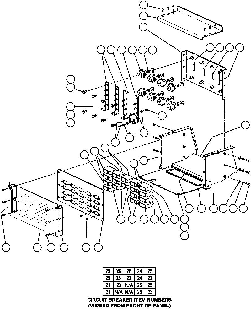 Komatsu parts book diagram for AFE47-AD 730E                SISHEN (A30095 & A30098): DISTRIBUTION POWER BUS