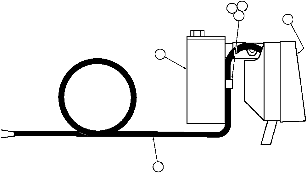Komatsu parts book diagram for AFE47-AD 730E                SISHEN (A30095 & A30098): AXLE HOUSING PORTABLE LIGHT (TY1408)