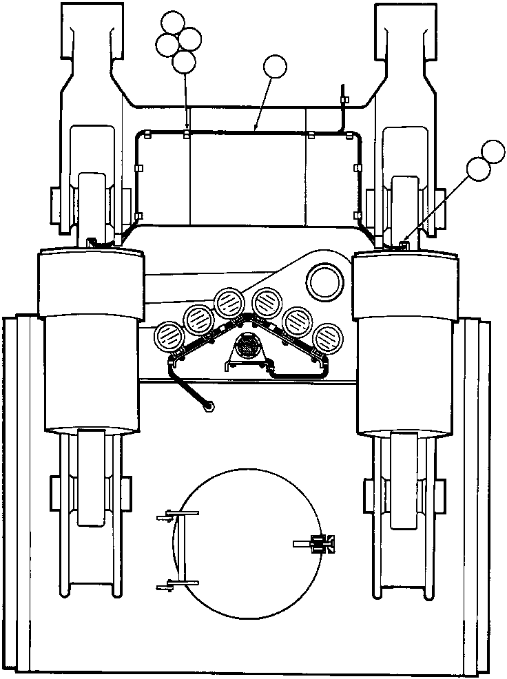 Komatsu parts book diagram for AFE47-AD 730E                SISHEN (A30095 & A30098): TWO-SPEED RETARDING INSTALLATION