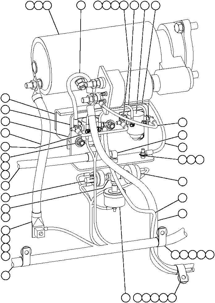 Komatsu parts book diagram for AFE47-AD 730E                SISHEN (A30095 & A30098): ELECTRIC START INSTALLATION