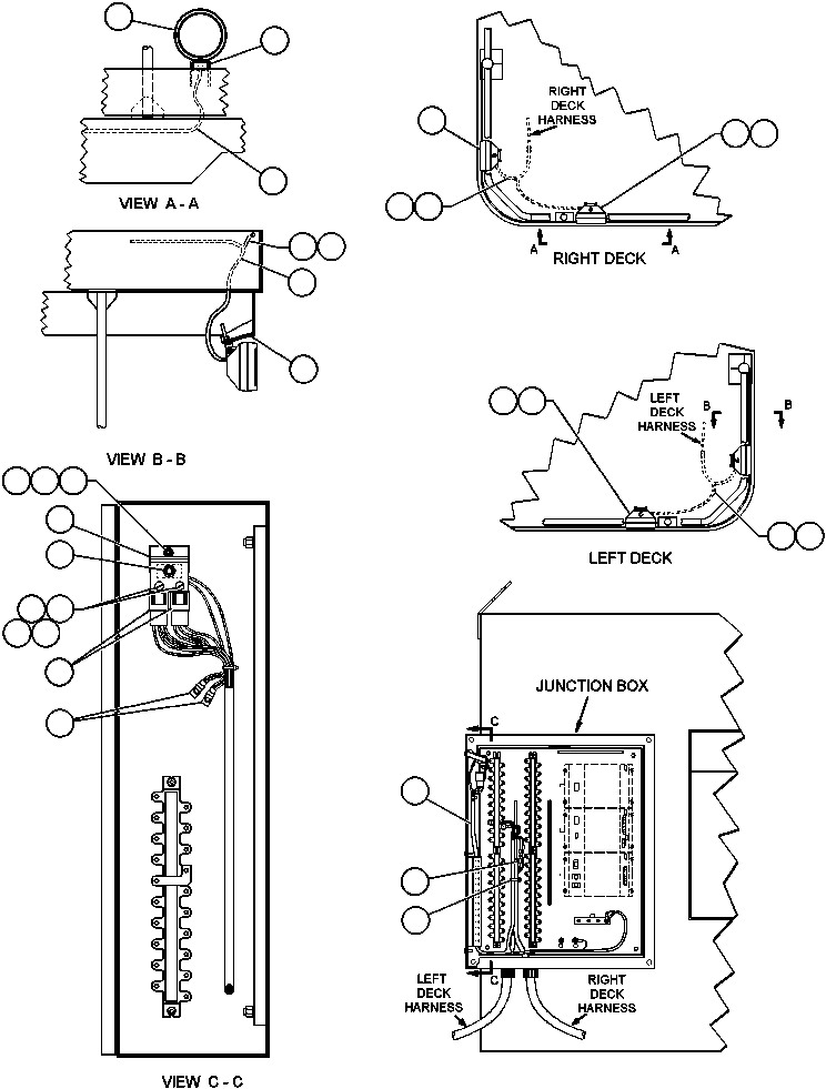 Komatsu parts book diagram for AFE47-AD 730E                SISHEN (A30095 & A30098): ADDITIONAL CLEARANCE LIGHTS (EG2280)