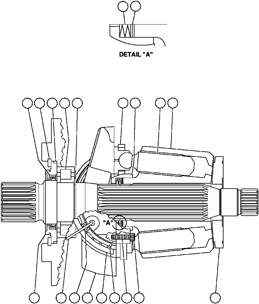 Komatsu parts book diagram for AFE47-AD 730E                SISHEN (A30095 & A30098): ROTARY PUMP ASSEMBLY (BF1614)