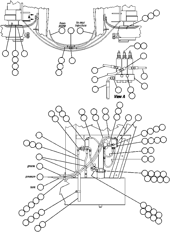 Komatsu parts book diagram for AFE47-AD 730E                SISHEN (A30095 & A30098): AUTOMATIC LUBRICATION