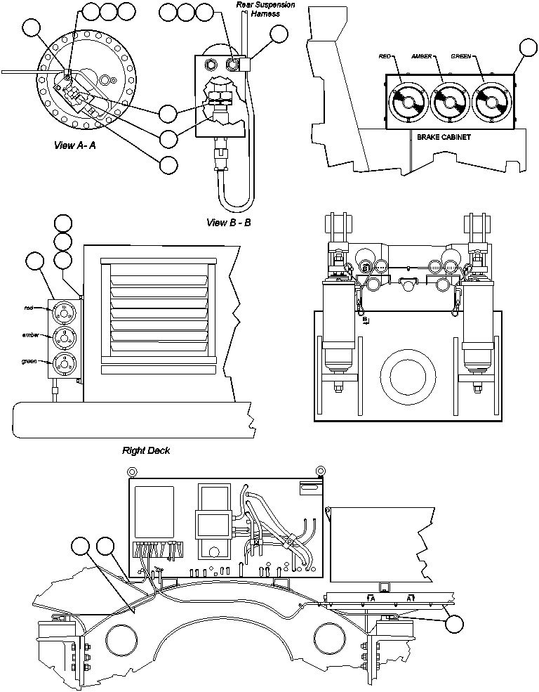 Komatsu parts book diagram for AFE47-AD 730E                SISHEN (A30095 & A30098): PAYLOAD METER SYSTEM