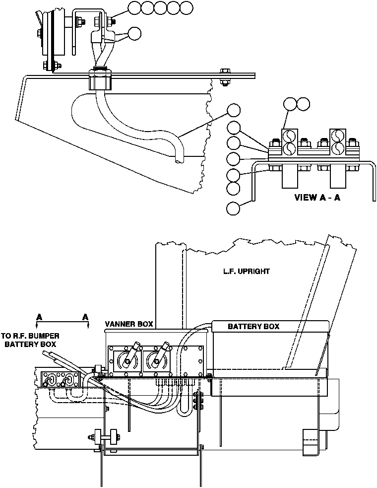 Komatsu parts book diagram for AFE47-AD 730E                SISHEN (A30095 & A30098): REMOTE BATTERY CHARGING RECEPTACLE (EF7311)