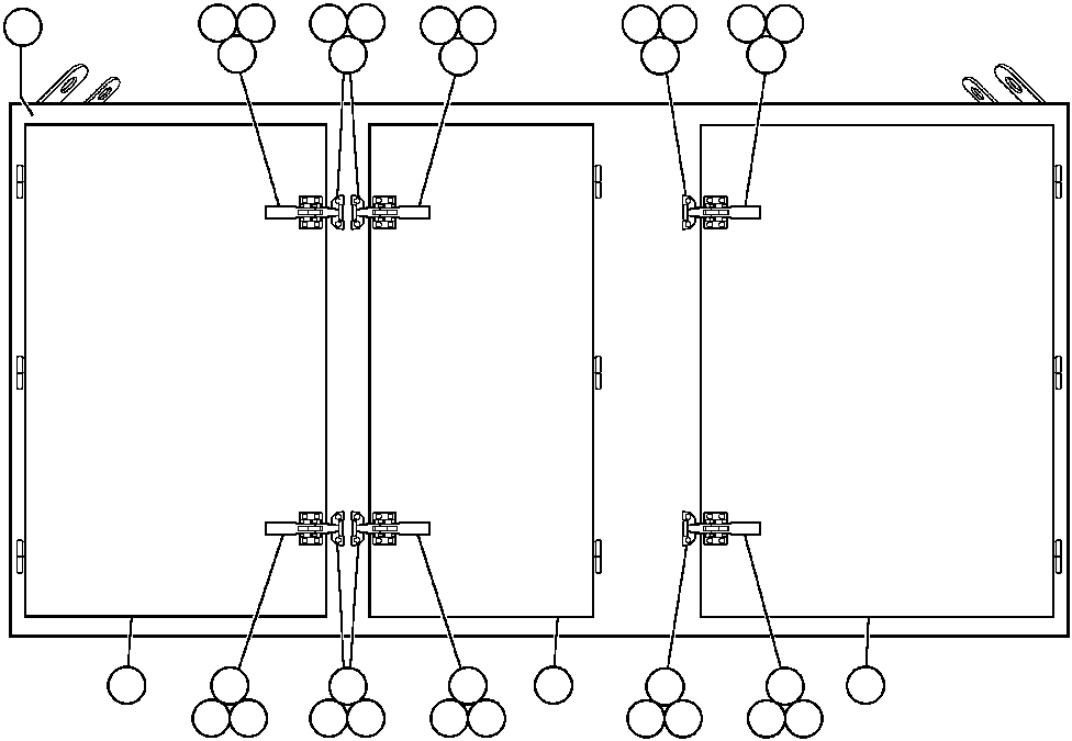 Komatsu parts book diagram for AFE47-AD 730E                SISHEN (A30095 & A30098): CONTROL CABINET ASSEMBLY - 5 (EF9948)