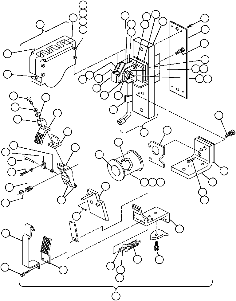 Komatsu parts book diagram for AFE47-AD 730E                SISHEN (A30095 & A30098): CONTACTOR - G.F. (TV3419)