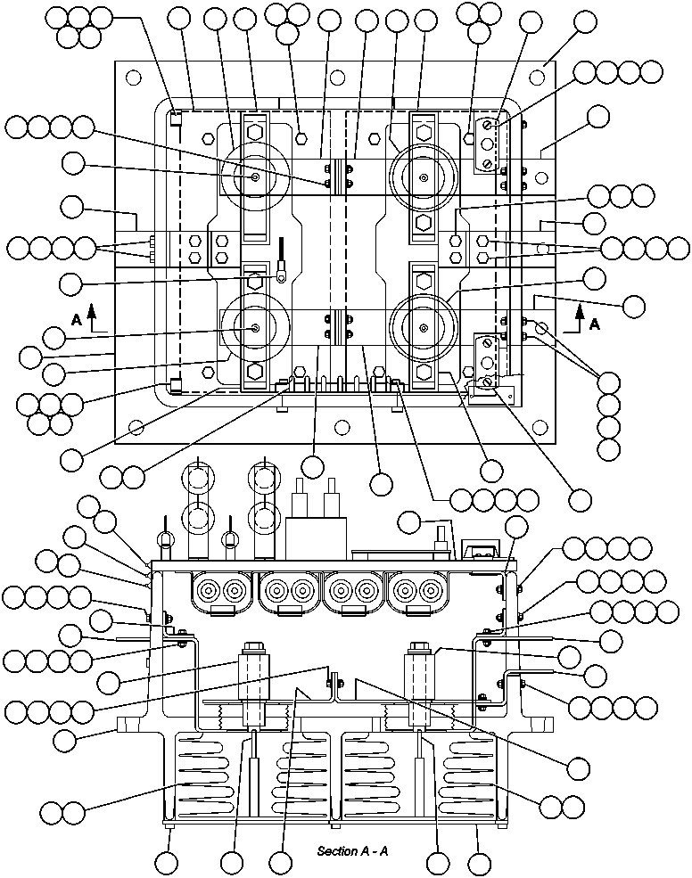 Komatsu parts book diagram for AFE47-AD 730E                SISHEN (A30095 & A30098): PANEL - MFSE (PB8837)