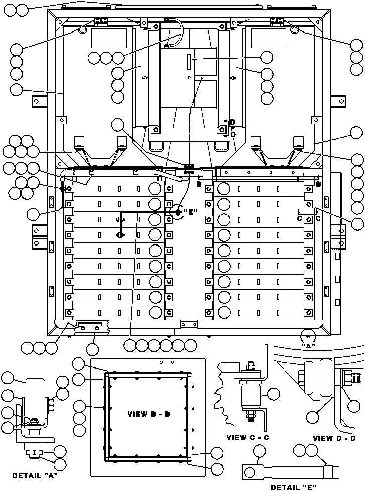 Dump Trucks Komatsu / AFE47-AD 730E                SISHEN (A30095 & A30098)(AFE47-AD) / BLOWN GRID - 3 STEP, 18 ELEMENT (TROLLEY) - 1(504 : 55344)