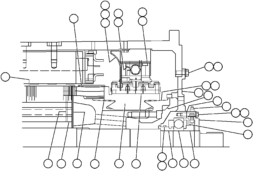 Komatsu parts book diagram for AFE47-AD 730E                SISHEN (A30095 & A30098): MOTORIZED WHEEL - 788FS10 - 3