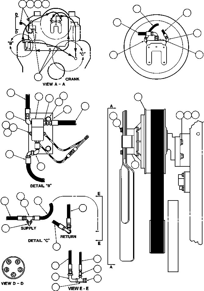 Dump Trucks Komatsu / AFE47-BJ 730E               KUMBA (A30197 - A30200)(AFE47-BJ) / FAN CLUTCH INSTALLATION(050 : 55323)