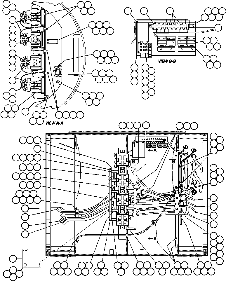 Dump Trucks Komatsu / AFE47-BJ 730E               KUMBA (A30197 - A30200)(AFE47-BJ) / DIESEL/TROLLEY SWITCH WIRING(424 : 55416)