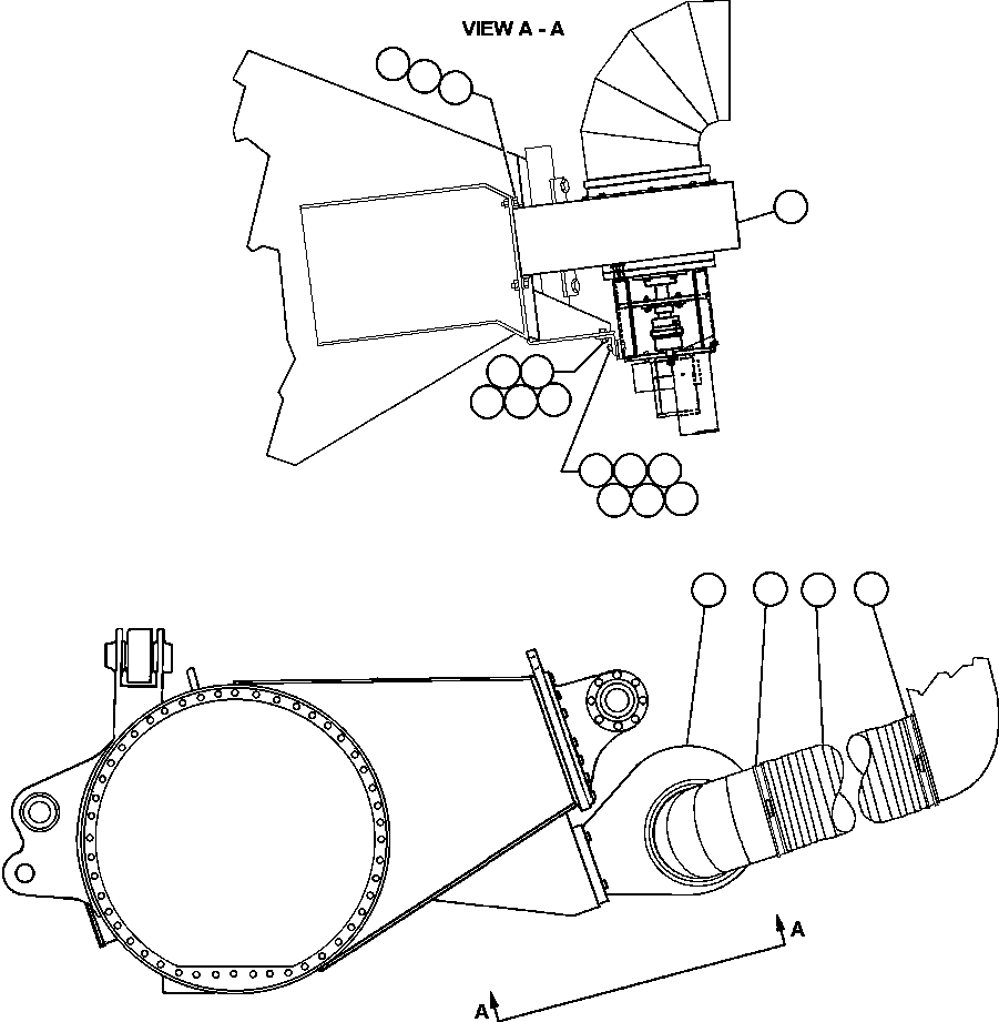 Dump Trucks Komatsu / AFE47-BJ 730E               KUMBA (A30197 - A30200)(AFE47-BJ) / AUXILIARY BLOWER INSTALLATION(482 : 55358)