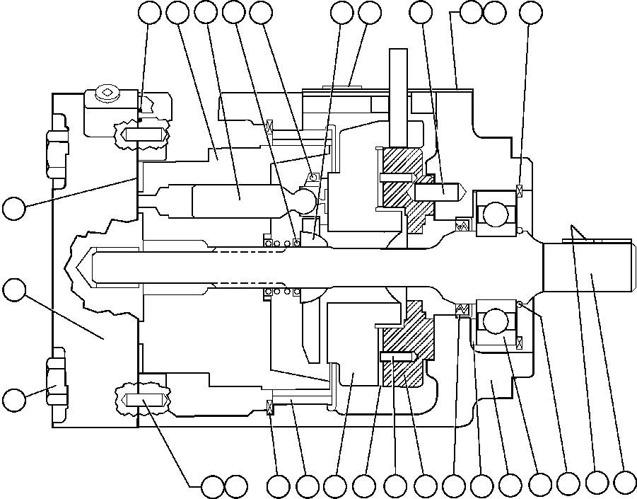 Dump Trucks Komatsu / AFE47-BJ 730E               KUMBA (A30197 - A30200)(AFE47-BJ) / HYDRAULIC MOTOR ASSEMBLY (PB9424)(486 : 55316)