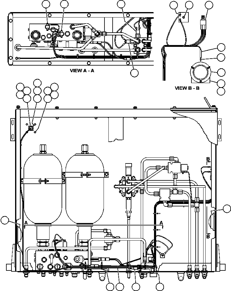 Dump Trucks Komatsu / AFE47-BK 730E S/N A30201-A30202, A30205-A30207 & A30210-A30211 ATB(AFE47-BK) / BRAKE CABINET WIRING - 3(268 : 55147)