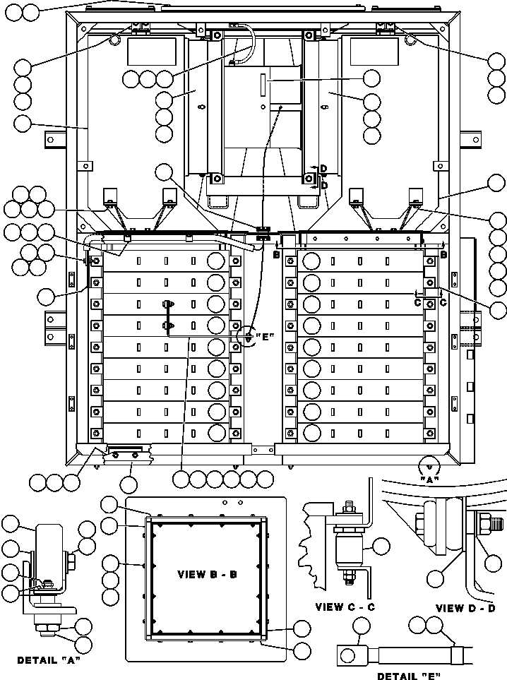 Dump Trucks Komatsu / AFE47-BK 730E S/N A30201-A30202, A30205-A30207 & A30210-A30211 ATB(AFE47-BK) / BLOWN GRID - 3 STEP, 18 ELEMENT - 1(484 : 55140)