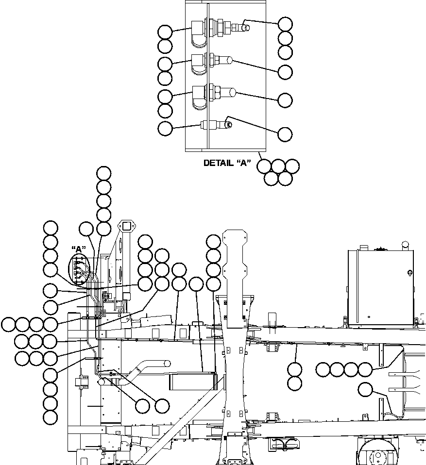 Komatsu parts book diagram for AFE47-BS 730E S/N A30220-A30224   PAMA: SERVICE CENTER - R.H.