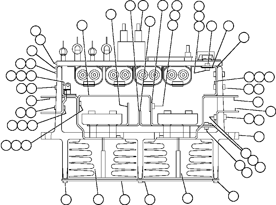 Komatsu parts book diagram for AFE47-BS 730E S/N A30220-A30224   PAMA: PANEL - A.F.S.E. - 1 (PB8838)