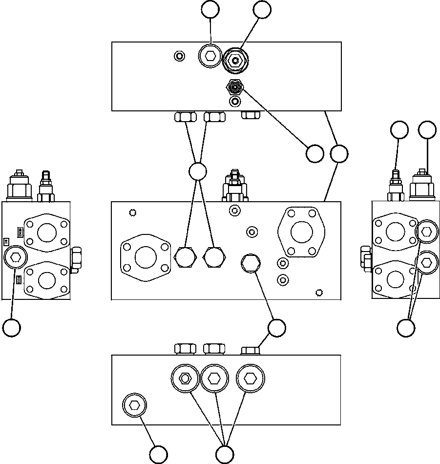 Komatsu parts book diagram for AFE47-BV 730E S/N A30229, A30231, A30236-A30237    CVG: OVERCENTER MANIFOLD VALVE ASSM (PC0522)