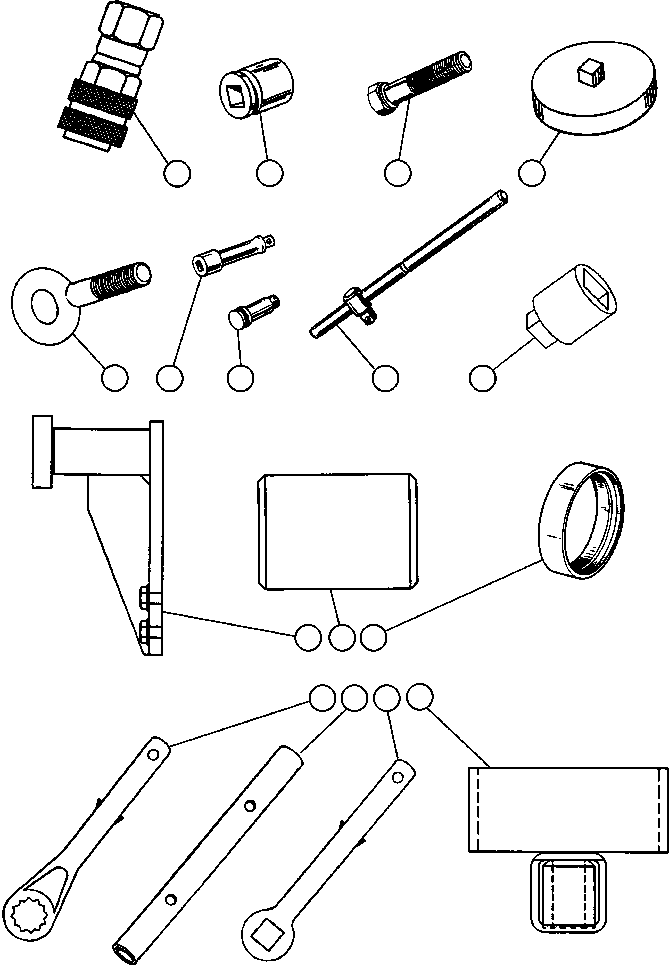Komatsu parts book diagram for AFE47-BV 730E S/N A30229, A30231, A30236-A30237    CVG: TOOL GROUP - INTERNATIONAL (EC1740)