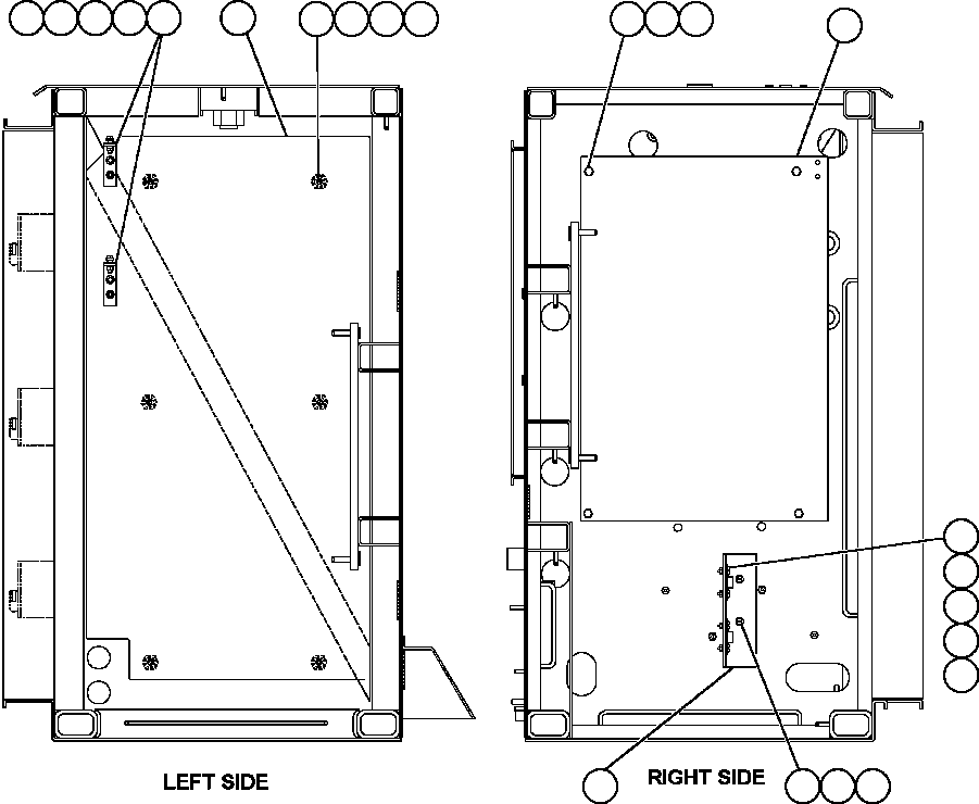Komatsu parts book diagram for AFE47-BV 730E S/N A30229, A30231, A30236-A30237    CVG: CONTROL CABINET LEFT DOOR - SIDE WALLS