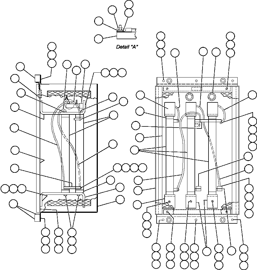 Komatsu parts book diagram for AFE47-BV 730E S/N A30229, A30231, A30236-A30237    CVG: PANEL - GROUND FAULT RESISTOR (PB5508)