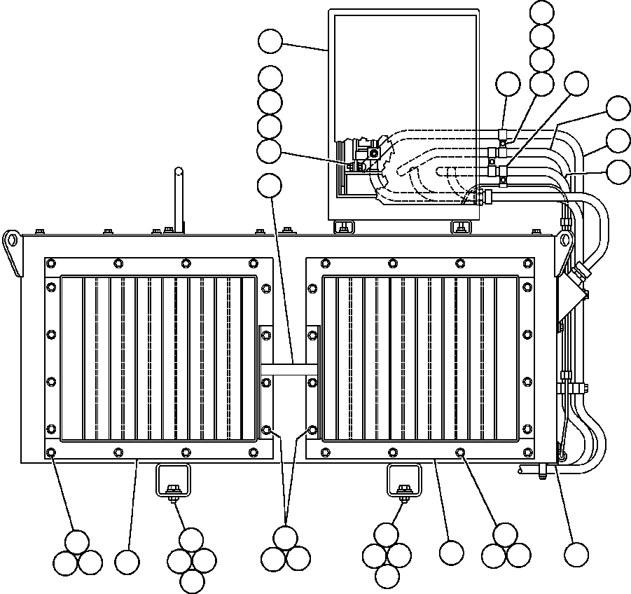 Komatsu parts book diagram for AFE47-BV 730E S/N A30229, A30231, A30236-A30237    CVG: BLOWN GRID - 7 STEP RETARDING - 1