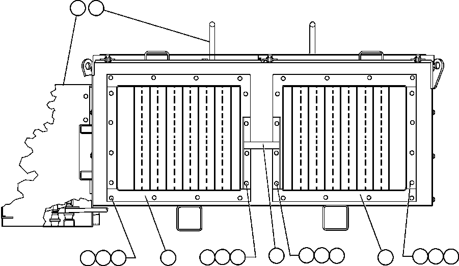 Komatsu parts book diagram for AFE47-BV 730E S/N A30229, A30231, A30236-A30237    CVG: BLOWN GRID - 7 STEP RETARDING - 2