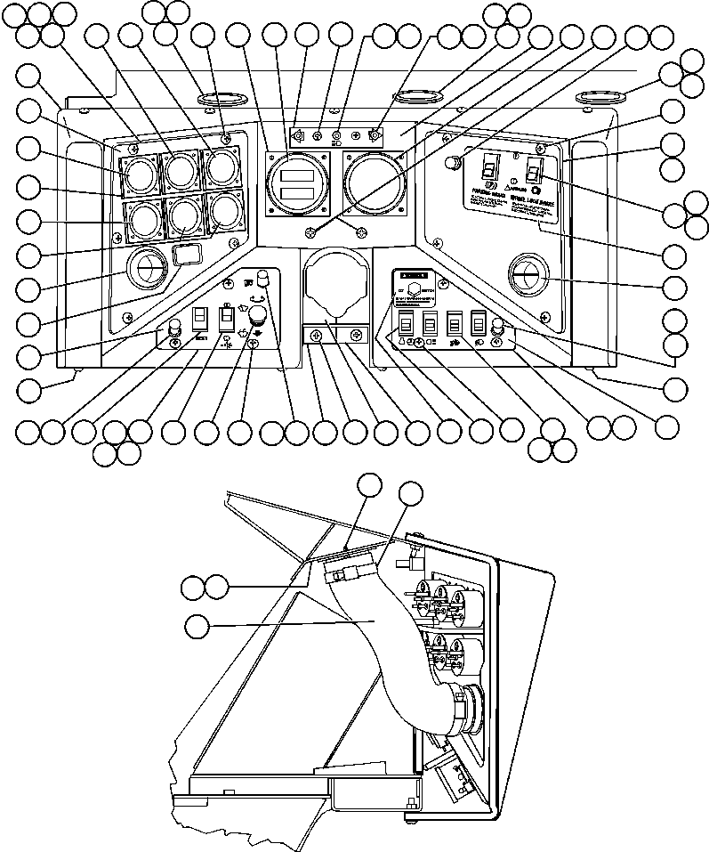 Dump Trucks Komatsu / AFE47-BW 730E S/N A30230 & A30232-A30235 & A30238-A30242  ROBE RIVER(AFE47-BW) / INSTRUMENT PANEL ASSEMBLY(142 : 55568)