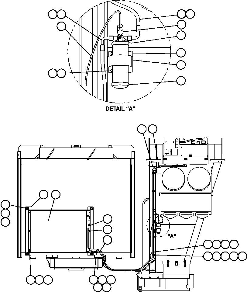 Komatsu parts book diagram for AFE47-BZ 730E  S/N A30246-A30256  HAMMERSLEY IRON: AIR CONDITIONER PIPING & INSTL