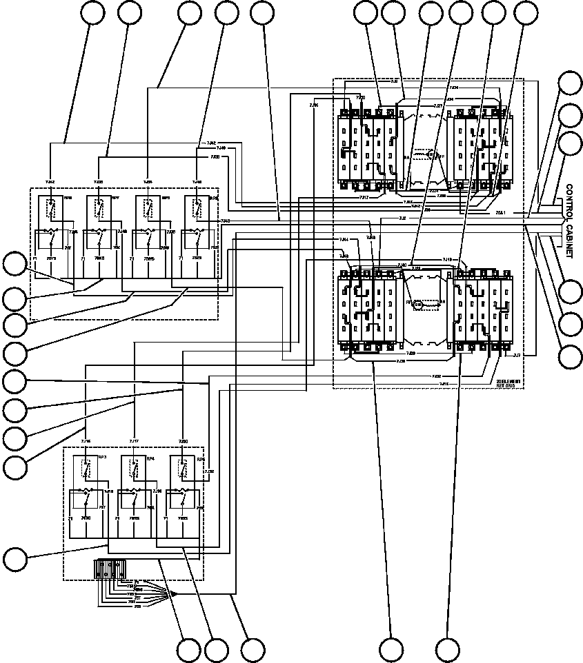 Komatsu parts book diagram for AFE47-BZ 730E  S/N A30246-A30256  HAMMERSLEY IRON: ELECTRIC POWER COMPONENTS WIRING - 1