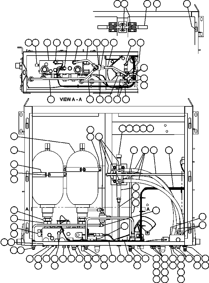 Komatsu parts book diagram for AFE47-BZ 730E  S/N A30246-A30256  HAMMERSLEY IRON: BRAKE CABINET ASSEMBLY